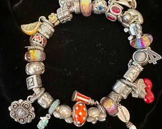 Pandora bracelet, charms will be sold separately, Bracelet large sz.