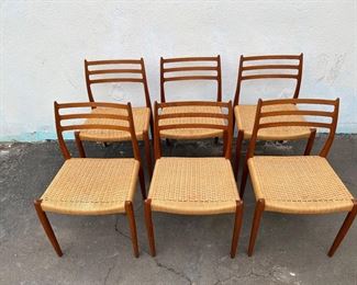Niels Moller Dining Chairs Model #78