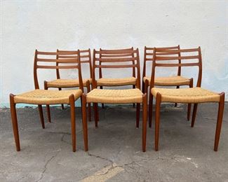 Niels Moller Dining Chairs Model #78