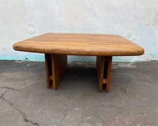 Lou Hodges style square oak coffee table