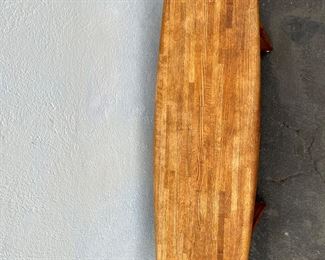 Lou Hodges style oak console table