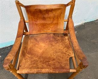 Arne Norell Safari Leather Lounge Chair