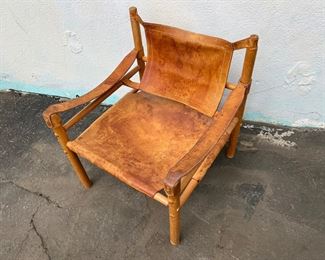Arne Norell Safari Leather Lounge Chair