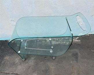 Fiam Italia Glass Bar Cart