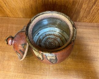 Wayne Chapman Striped Studio Pottery Jar