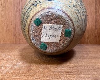 Wayne Chapman circa 1970 Striped Weed Pot