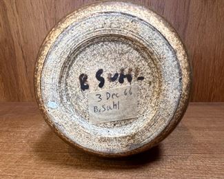 B. Sahl Studio Pottery Vase