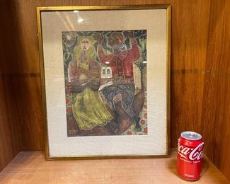 Rex Clawson circa 1955 Art Piece