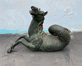 Bronze Mer-Horse Statue