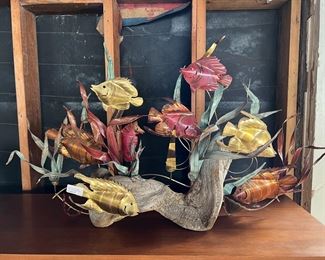 Rob Bertocchi Style Driftwood Fish Sculpture