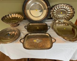 Silver-plated platters