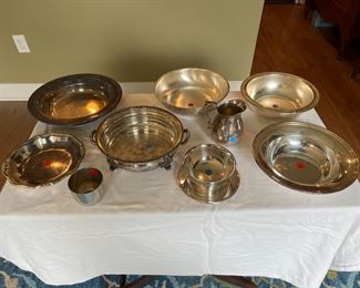 Silver-plated bowls