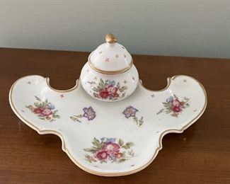 L-n-M porcelain inkwell tray