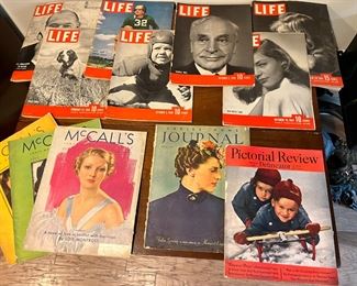 Vintage magazines 30s, 40s
