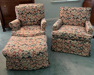 Upholstered matching chairs