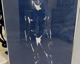 MICHAELANGELO'S MAJESTIC IMAGE OF DAVID CYANOTYPE ON ARCHES PLATINE PAPER