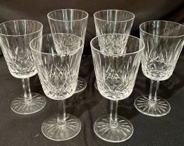 SOPHISTICATED SET OF WATERFORD CRYSTAL LISMORE 1952 MASTERCRAFT WATER GOBLETS