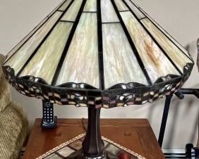 TIFFANY STYLE SLAG LAMP
