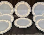 PRISTINE QUEENSWARE ETRURIA BREAD & BUTTER/FRUIT PLATES BY WEDGWOOD