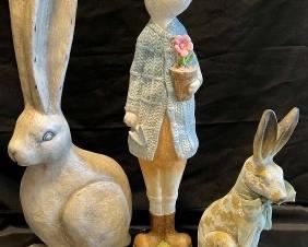 SUMMERTIME BUNNIES WITH THEIR EGGS NEEDING A LOVING HOME.......