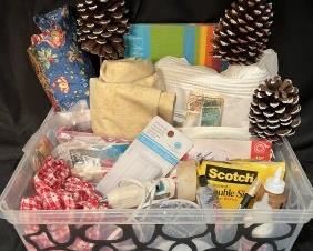 MAKE SOMETHING SPECIAL WITH THIS CRAFTY CORNER BASKET FULL OF SURPRISES