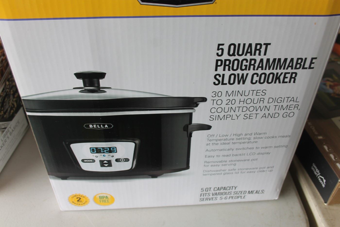 Bella 5-Qt. Programmable Slow Cooker - Macy's