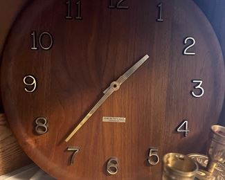 Mid Century Modern Westclox Nocord Wall Clock