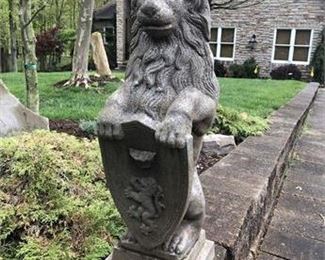 Outdoor Lion Statuary 