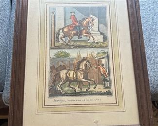 Robert Bénard (1734-1785) Manège Horses Antique 18th Century&nbsp; 