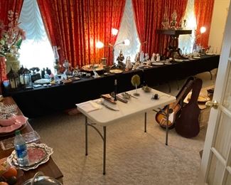 THE LIVINGROOM IS FULL OF COLLECTIBLES 