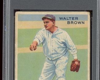 1933 GOUDEY WALTER BROWN