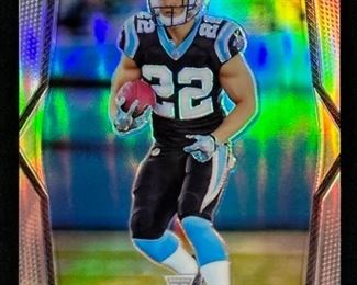 2017 PANINI PRIZM CHRISTIAN MCCAFFREY ROOKIE SILVER PRIZM