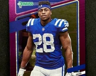 2021 DONRUSS JONATHAN TAYLOR PURPLE SHORT PRINT /500