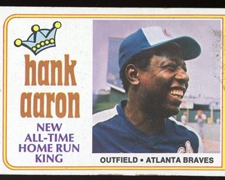 1974 TOPPS HR KING HANK AARON