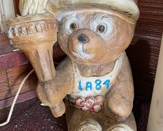 1984 Los Angeles Olympics Mascot.  This lil' fella is heavier than a shotput.