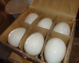 Ceramic eggs and so much more, ready to glaze, sold by the case