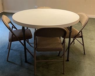 Round Folding Table - 2 Available.