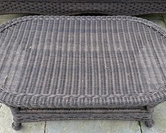 Woven Wicker All-Weather 5-Piece Outdoor Seating Set with Cushions & Covers. Photo 4 of 4.