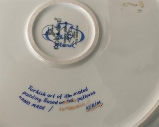 Porland Porcelain Turkish Plate. Photo 2 of 2.