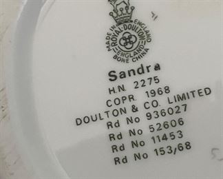 Royal Doulton "Sandra" Figurine. Photo 2 of 2.