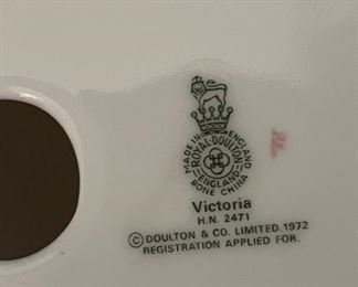 Royal Doulton "Victoria" Figurine. Photo 2 of 2.