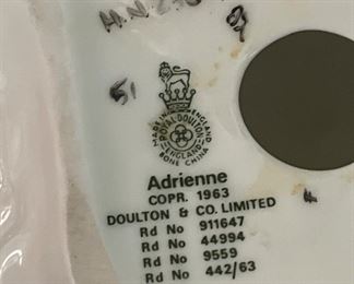 Royal Doulton "Adrienne" Figurine. Photo 2 of 2.