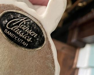 Hansen Classics Porcelain Figurine of Women Preparing Her Son. Photo 2 of 2.