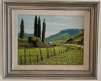 John L Myrup Landscape. Measures 11.5" x 8.5" Unframed; 16" x 13" with Frame. Photo 1 of 2.