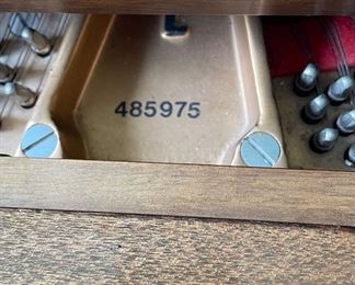 1983 Model M Steinway Piano In Mahogany Finish. Photo 5 of 5.