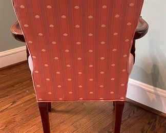 Pair of Queen-Anne Style Occasional Arm Chairs. Photo 3 of 3.