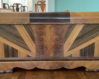 1950s Vintage Mid Century Roos Sweetheart Cedar Chest. Measures 47” W x 19” D. Photo 1 of 5.