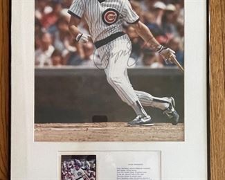Ryne Sandberg Autographed Picture. Photo 1 of 2.