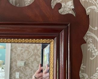 Vintage Queen Anne Style Mirror. Measures 28” W x 50” H. Photo 3 of 3.