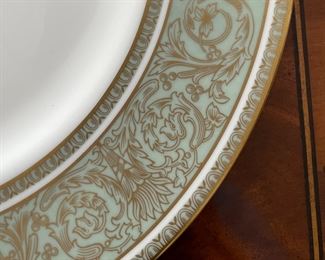 Royal Doulton English Renaissance China Set:
12 Soup Bowls, 10 Salad Plates, 8 Dinner Plates, 12 Bread & Butter Plates, 12 Cup & Saucers and 10 Serving Pieces. Photo 2 of 6.
